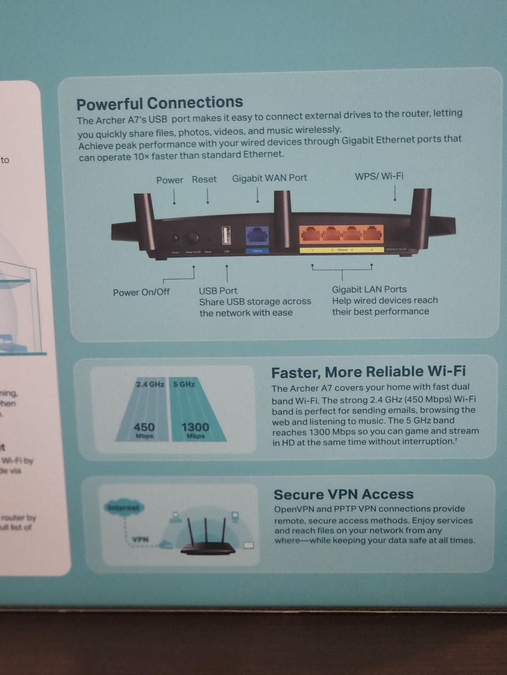 TP-Link AC1750 Mesh Wi-Fi Router Archer A7 - Black - Picture 8 of 12